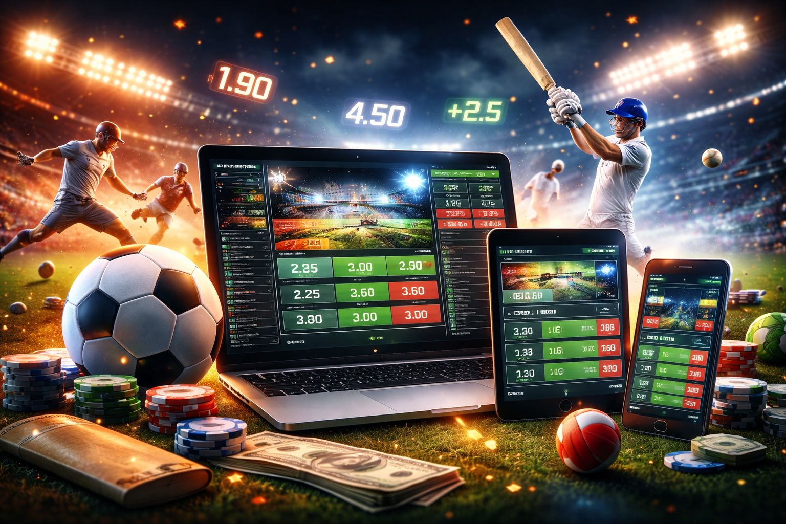 Football, Cricket, And Popular Events In One Sportsbook